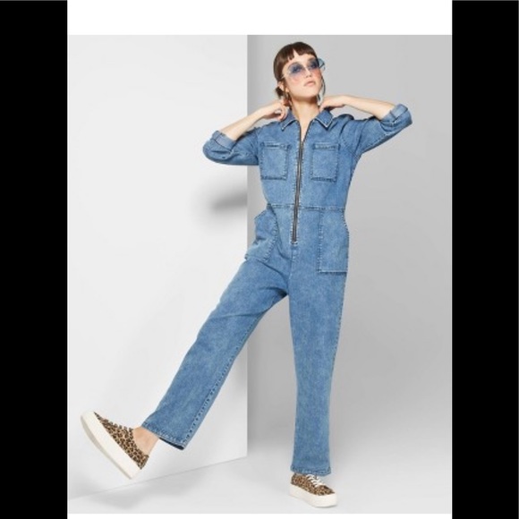 wild fable Denim - Wild Fable denim jumpsuit boilersuit acid wash M
